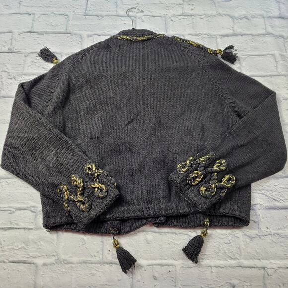 Vintage Gantos Embellished Cardigan Epaulets Costume size Small - Picture 7 of 13